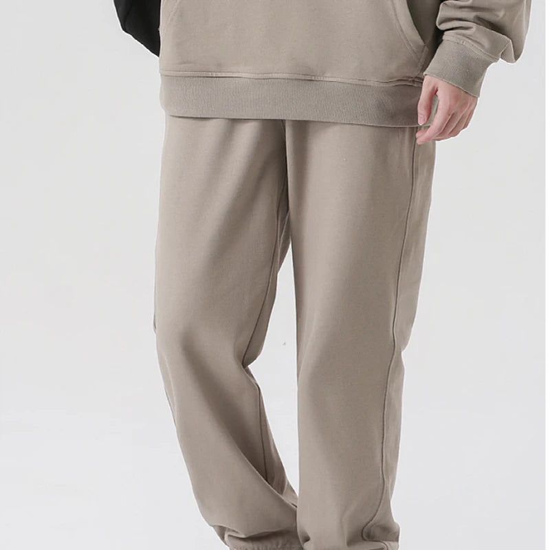 Step Up Your Style with Ultimate Comfort: 100% Cotton Casual Long Pant French Terry Plain Jogger - Cottonese.com