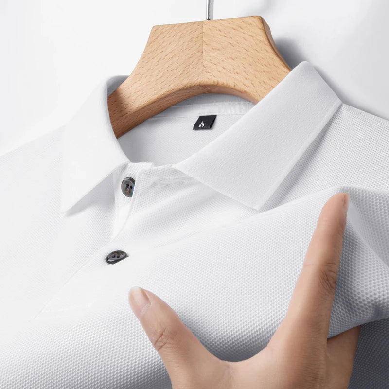 Men's 100% Cotton Polo Shirt – Casual Short Sleeve, Breathable Lapel Tee - Cottonese.com