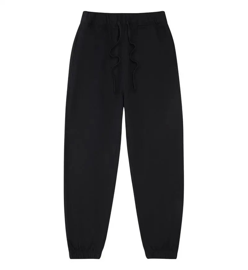 Step Up Your Style with Ultimate Comfort: 100% Cotton Casual Long Pant French Terry Plain Jogger - Cottonese.com