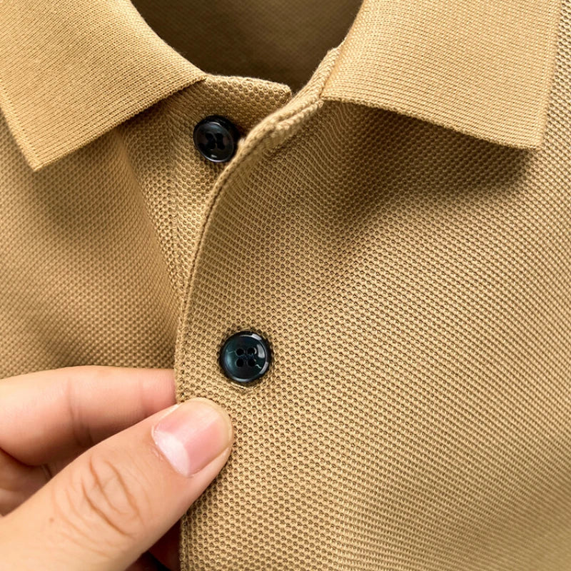 Men's 100% Cotton Polo Shirt – Casual Short Sleeve, Breathable Lapel Tee - Cottonese.com