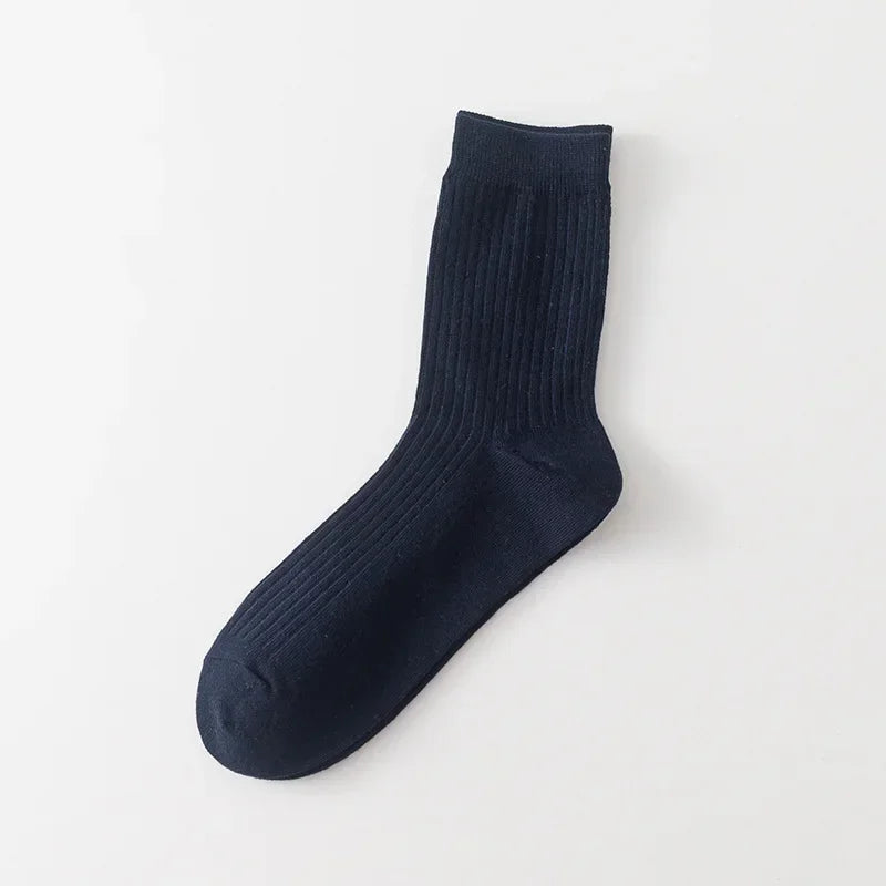 Solid Color Cotton High Long Socks - Cottonese.com
