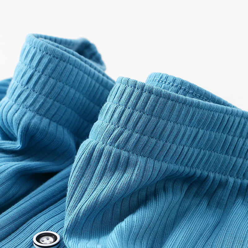 WJ Stretch Cotton Underwear Mens Boxer Shorts Threaded Aro Pants Sleepwear Loungewear Shorts Boxers Male Underpants Panties - Cottonese.com