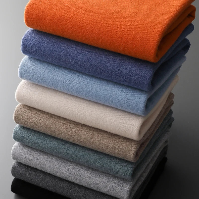 O-Neck Cashmere Sweater 100% Pure Wool - Cottonese.com