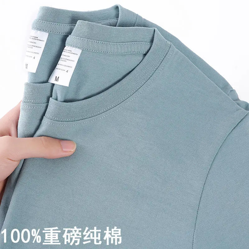 Classic 100% Cotton T-Shirt - Solid Color, O-Neck, Short-Sleeve Comfort - Cottonese.com
