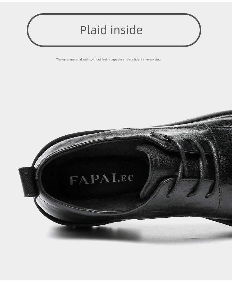 French Classic: Round-Toe Leather Oxfords - Cottonese.com