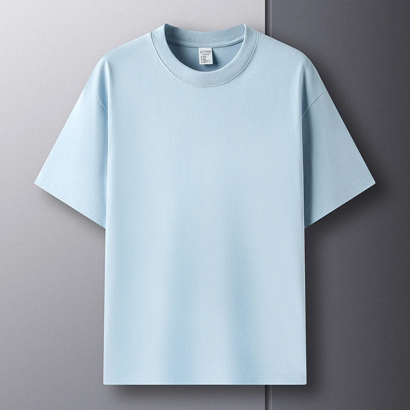 100% Pure Cotton Men's Short Sleeve Round Neck T-Shirt - Cottonese.com