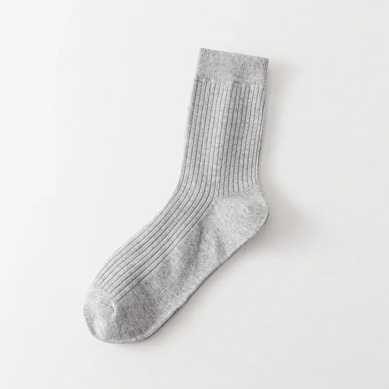 Solid Color Cotton High Long Socks - Cottonese.com