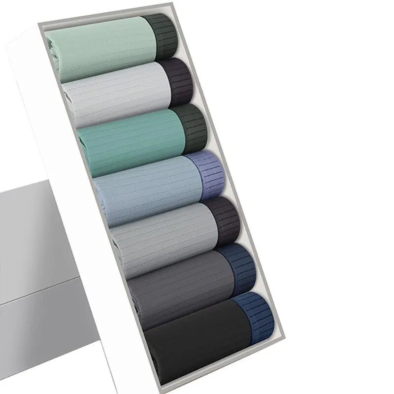 Men's Cotton Panties Underwears Boxers Men Underpants Cotton Thermal For Man Breath Able Homme Sexy Soft Male Short 7Pcs/Lot - Cottonese.com