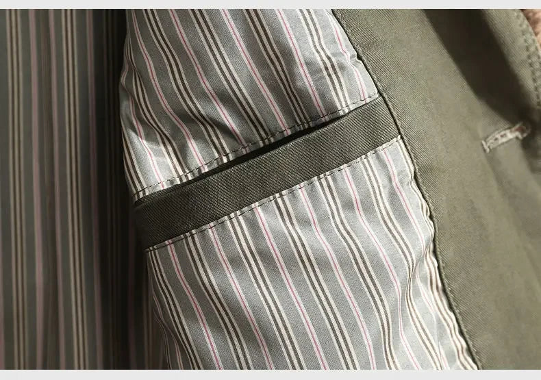 European Plus Size Blazer | Italian-Inspired Business Casual Jacket | Slim Fit Cotton Blazer for Men - Cottonese.com