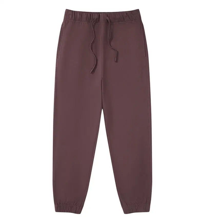 Step Up Your Style with Ultimate Comfort: 100% Cotton Casual Long Pant French Terry Plain Jogger - Cottonese.com