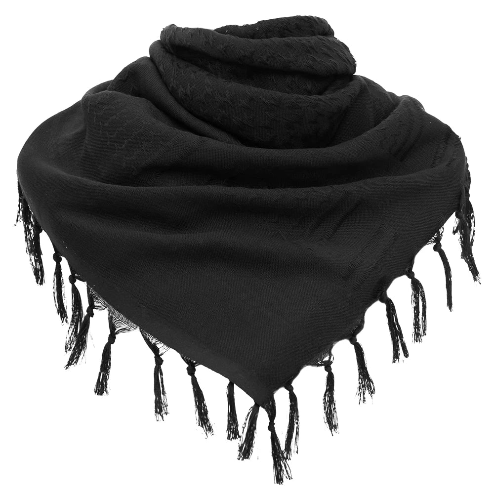 Tactical Arab Shemagh Military Scarf Outdoor Hiking Army Desert Scarves Muslim Hijab for Men Women Windproof Scarf With Tassel - Cottonese.com