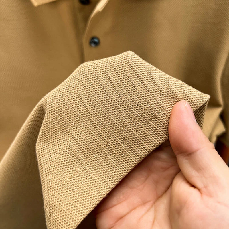 Men's 100% Cotton Polo Shirt – Casual Short Sleeve, Breathable Lapel Tee - Cottonese.com