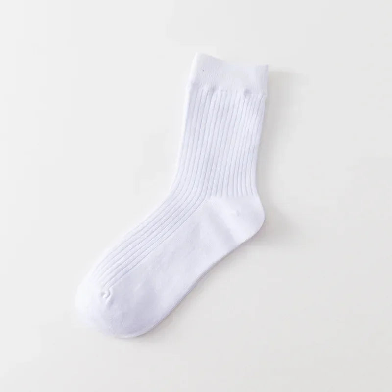 Solid Color Cotton High Long Socks - Cottonese.com