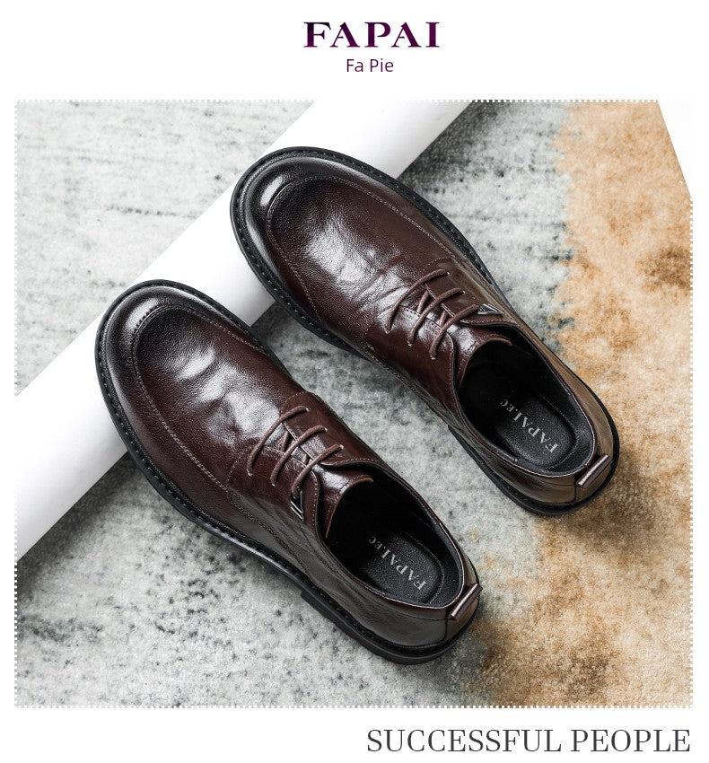 French Classic: Round-Toe Leather Oxfords - Cottonese.com