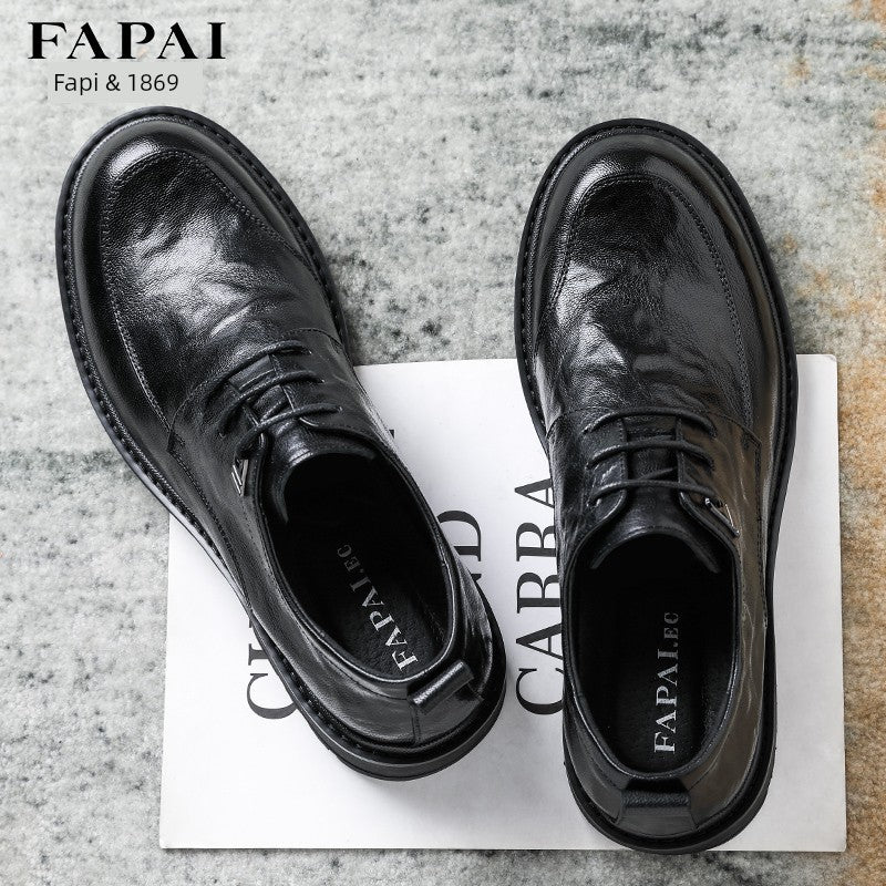 French Classic: Round-Toe Leather Oxfords - Cottonese.com