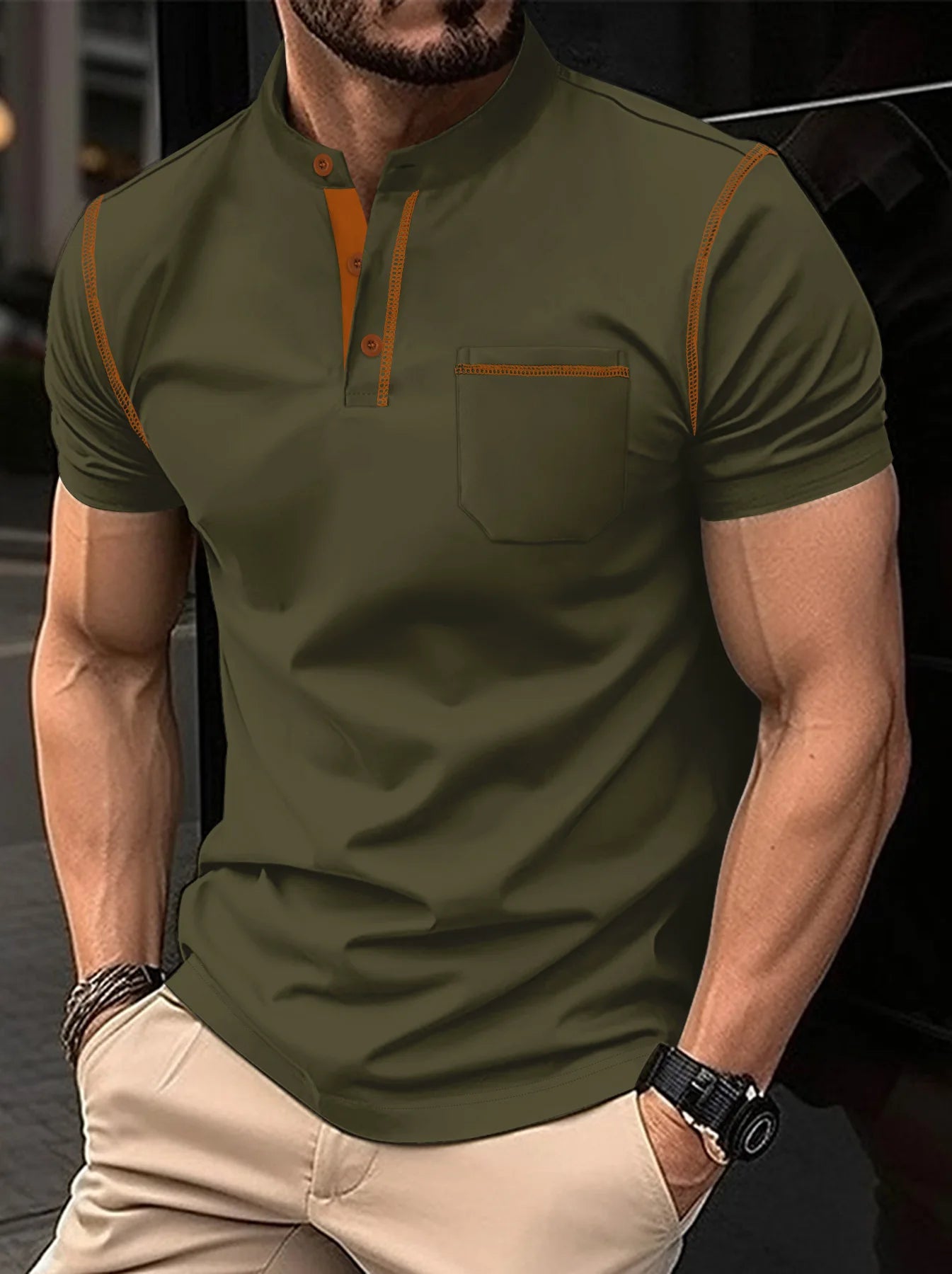 Elevate your wardrobe with our Cotton Blended Polo Shirt - Cottonese.com