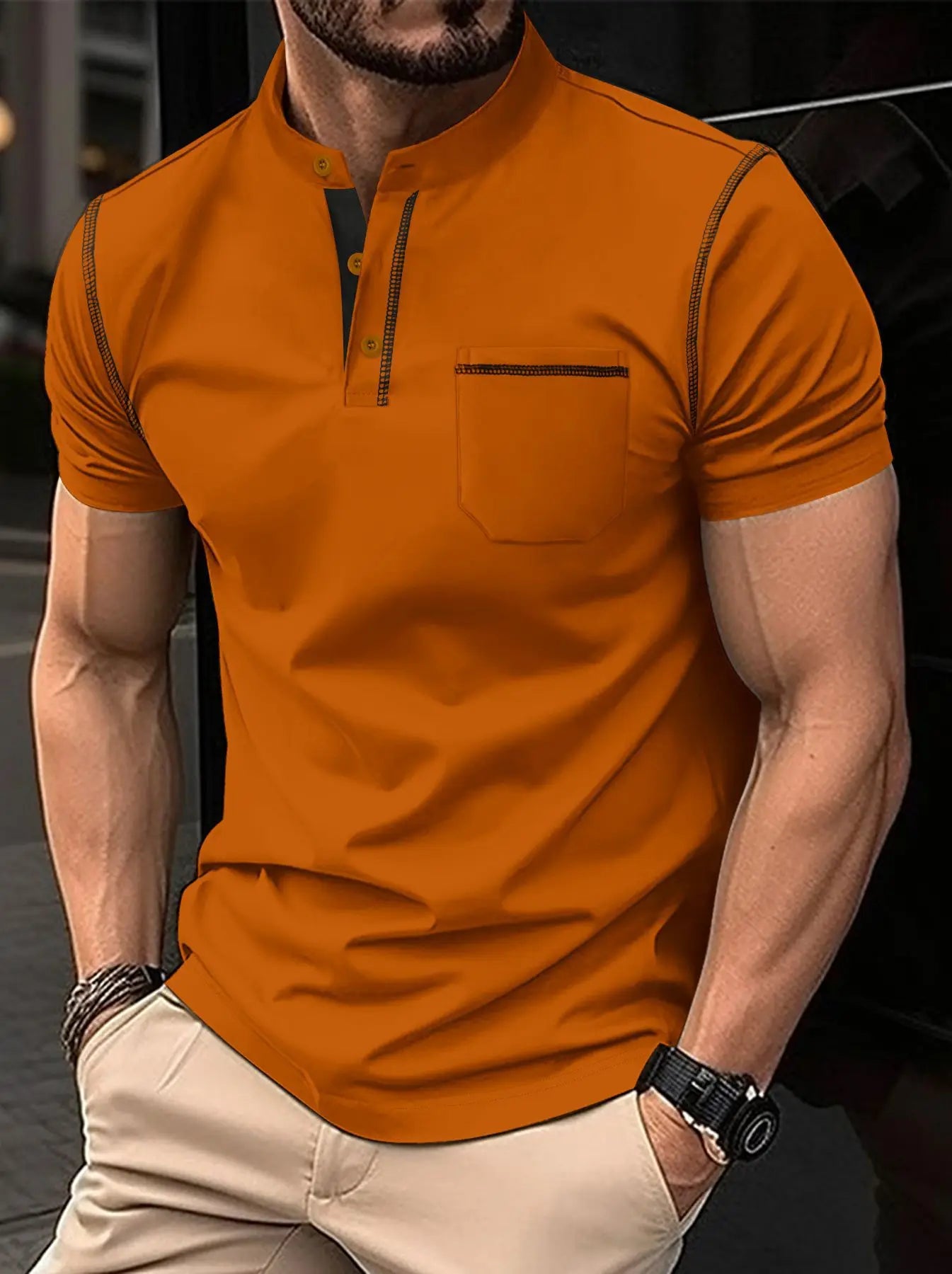 Elevate your wardrobe with our Cotton Blended Polo Shirt - Cottonese.com