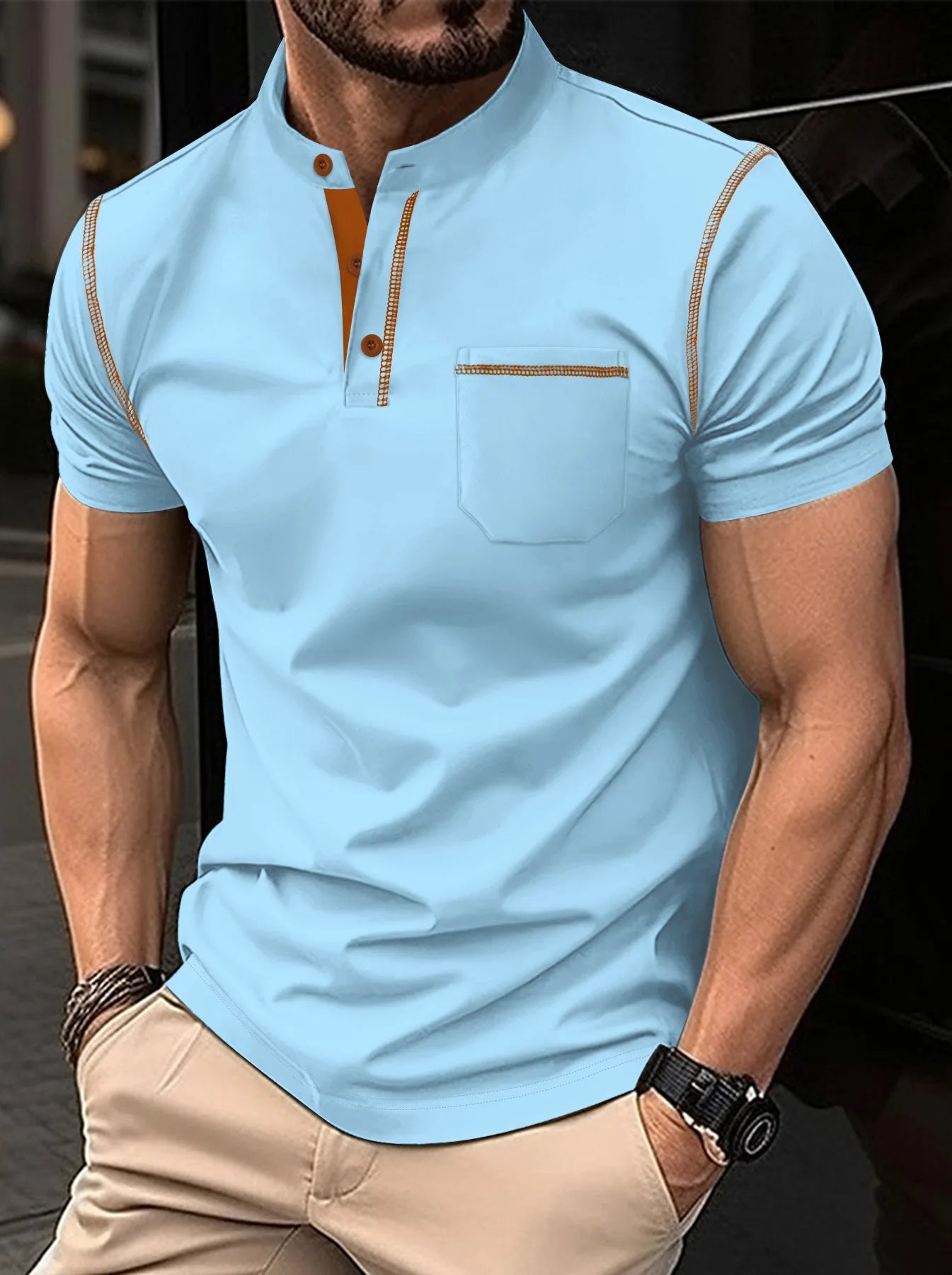 Elevate your wardrobe with our Cotton Blended Polo Shirt - Cottonese.com