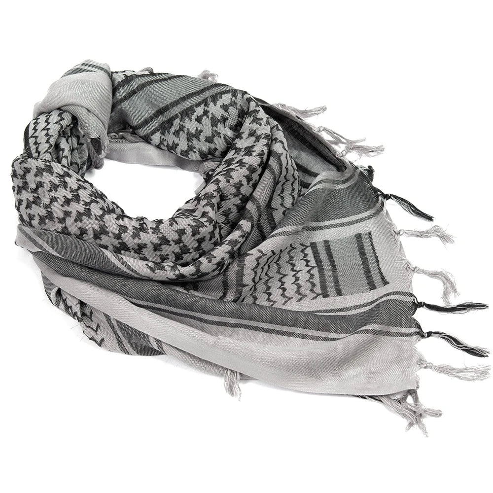 Tactical Arab Shemagh Military Scarf Outdoor Hiking Army Desert Scarves Muslim Hijab for Men Women Windproof Scarf With Tassel - Cottonese.com