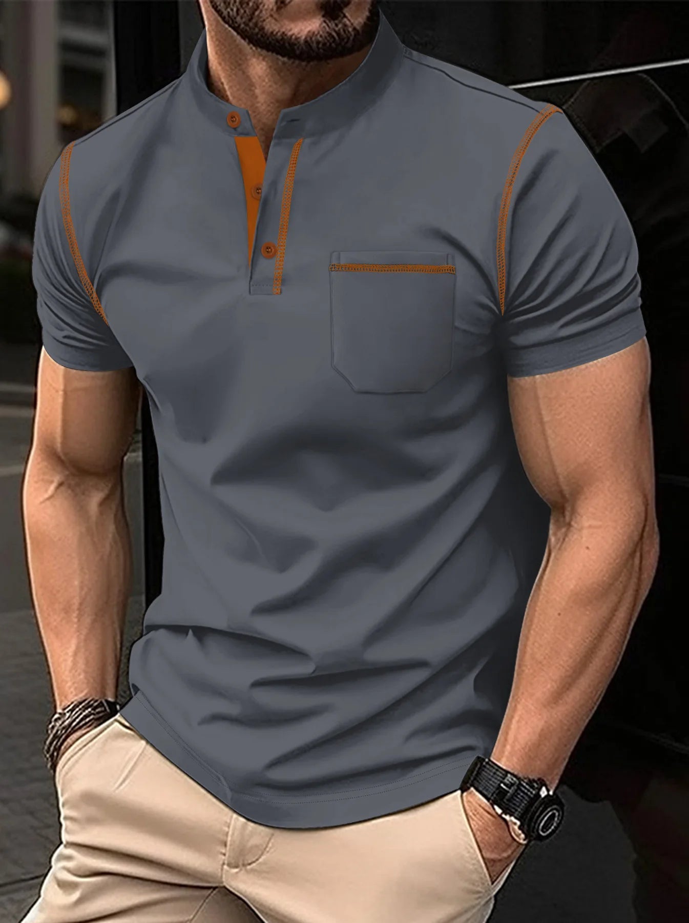Elevate your wardrobe with our Cotton Blended Polo Shirt - Cottonese.com
