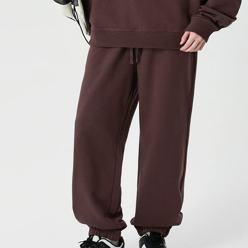 Step Up Your Style with Ultimate Comfort: 100% Cotton Casual Long Pant French Terry Plain Jogger - Cottonese.com