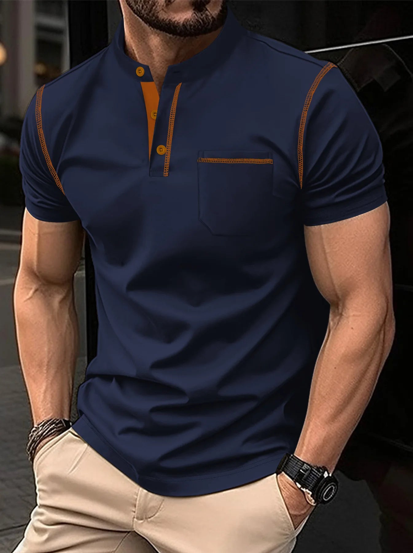 Elevate your wardrobe with our Cotton Blended Polo Shirt - Cottonese.com