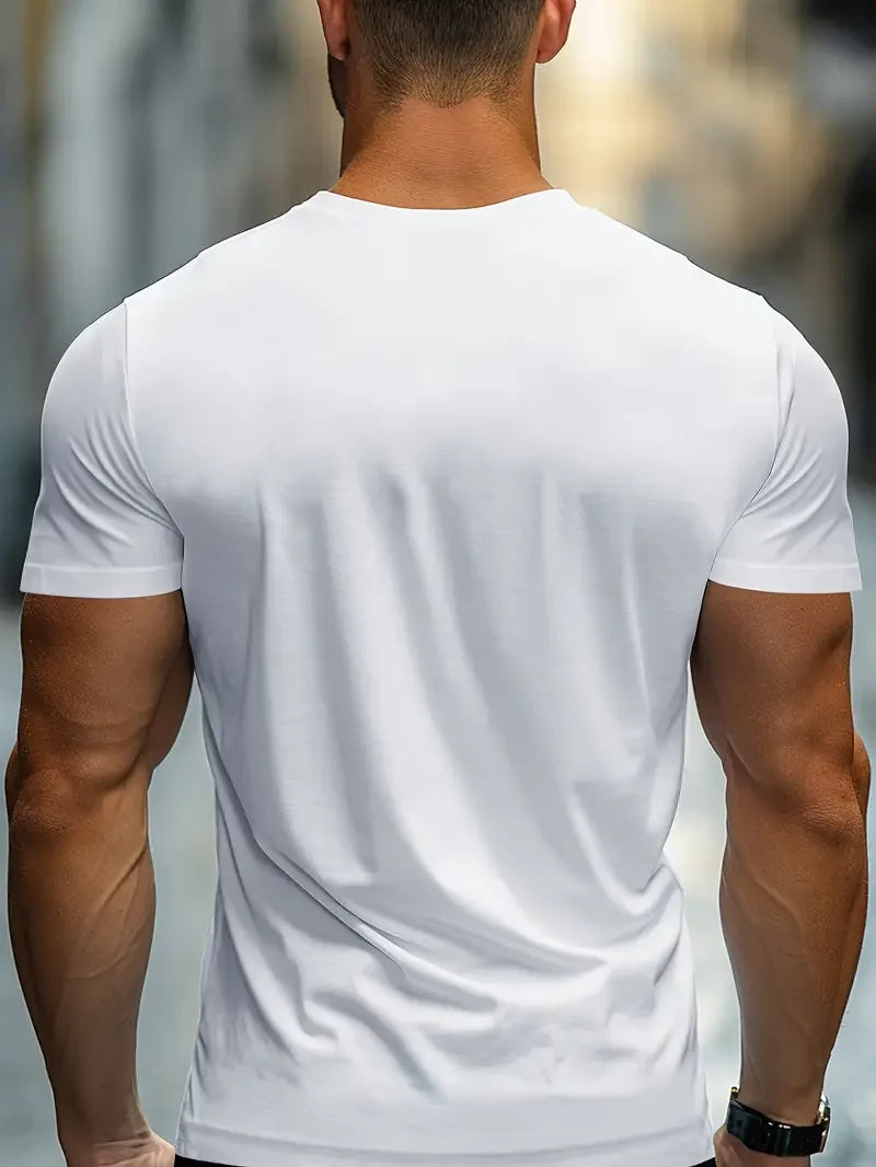 Crew Neck Short Sleeve Sports T-shirt - Cottonese.com