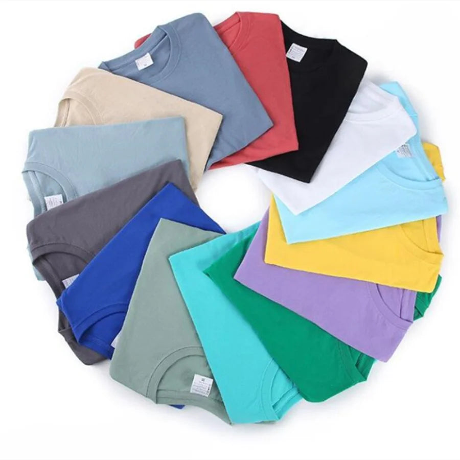 Classic 100% Cotton T-Shirt - Solid Color, O-Neck, Short-Sleeve Comfort - Cottonese.com