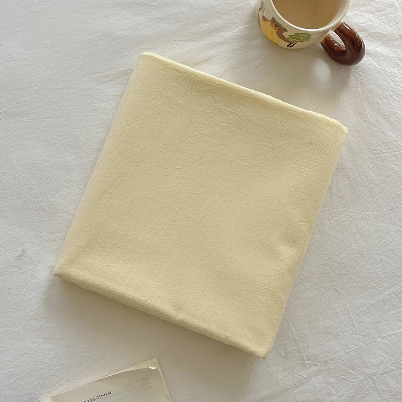 Pure Cotton Color Stripes Flat Sheet Soild Color Bed Linen Skin-friendly Adults Kids Room Bedsheet roupa de cama (No Pillowcase) - Cottonese.com