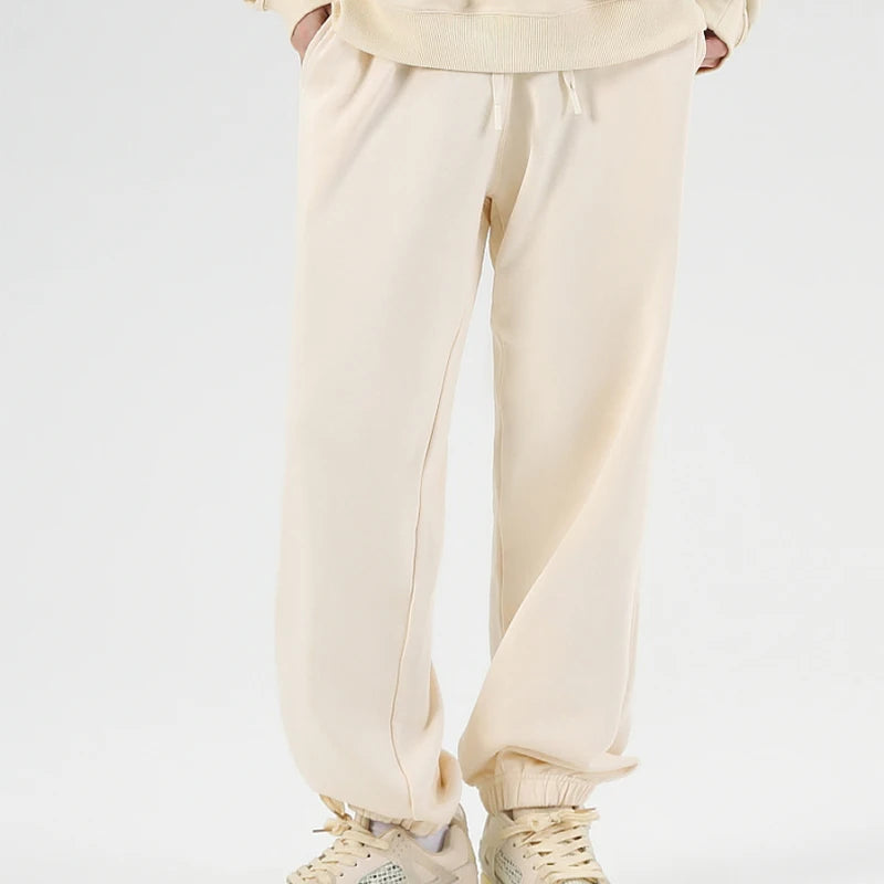 Step Up Your Style with Ultimate Comfort: 100% Cotton Casual Long Pant French Terry Plain Jogger - Cottonese.com