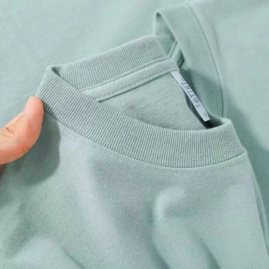 Classic 100% Cotton T-Shirt - Solid Color, O-Neck, Short-Sleeve Comfort - Cottonese.com