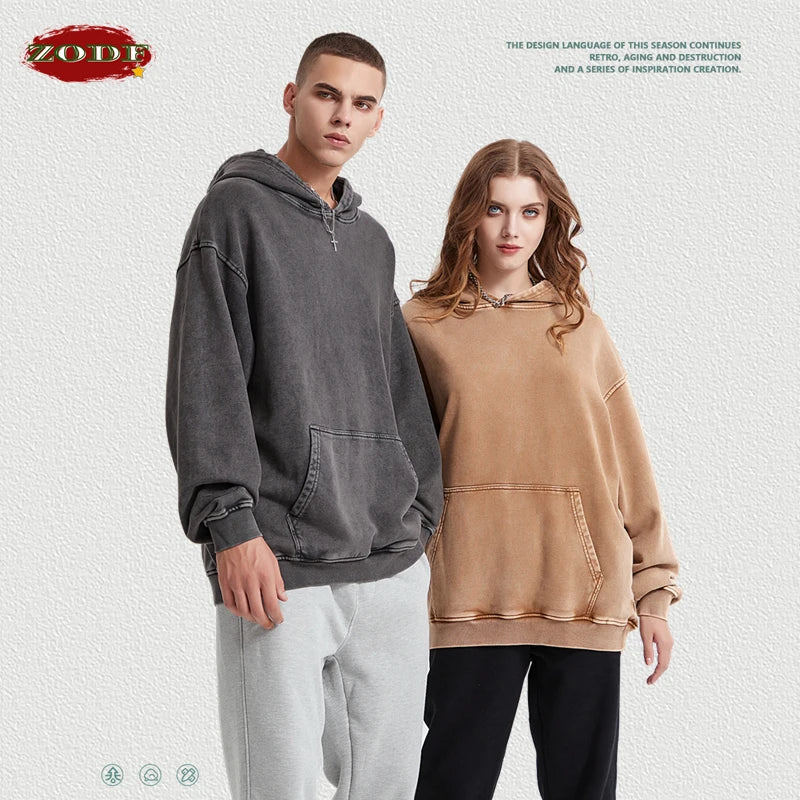 Experience Ultimate Comfort with Our Heavyweight Washed Cotton Hooded Sweatshirts - Cottonese.com