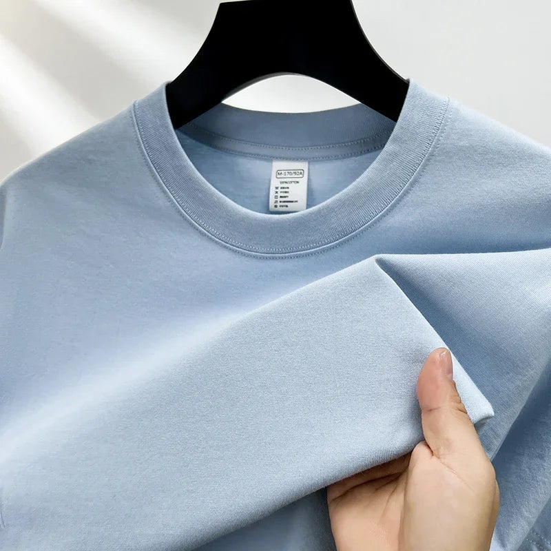 100% Pure Cotton Men's Short Sleeve Round Neck T-Shirt - Cottonese.com