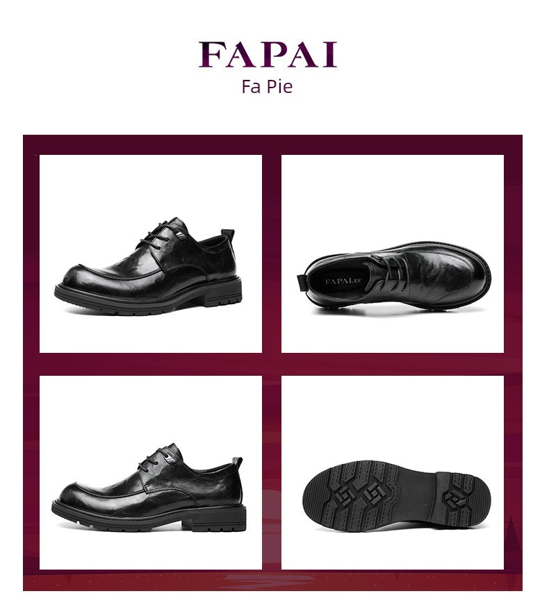 French Classic: Round-Toe Leather Oxfords - Cottonese.com