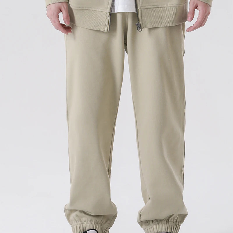 Step Up Your Style with Ultimate Comfort: 100% Cotton Casual Long Pant French Terry Plain Jogger - Cottonese.com