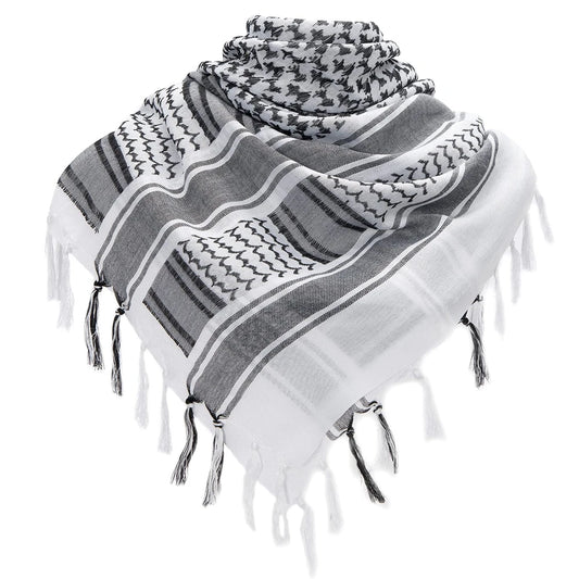 Tactical Arab Shemagh Military Scarf Outdoor Hiking Army Desert Scarves Muslim Hijab for Men Women Windproof Scarf With Tassel - Cottonese.com