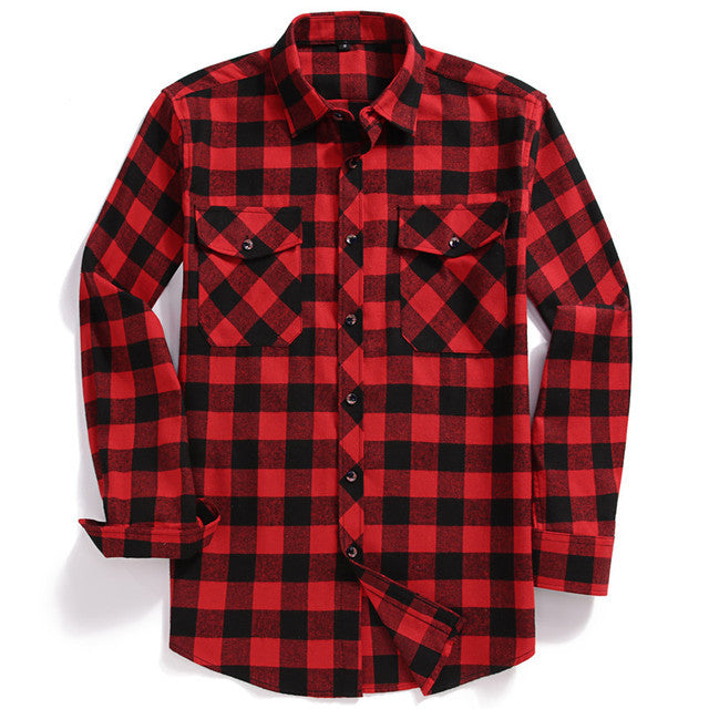 Classic Men's Plaid Flannel Shirt