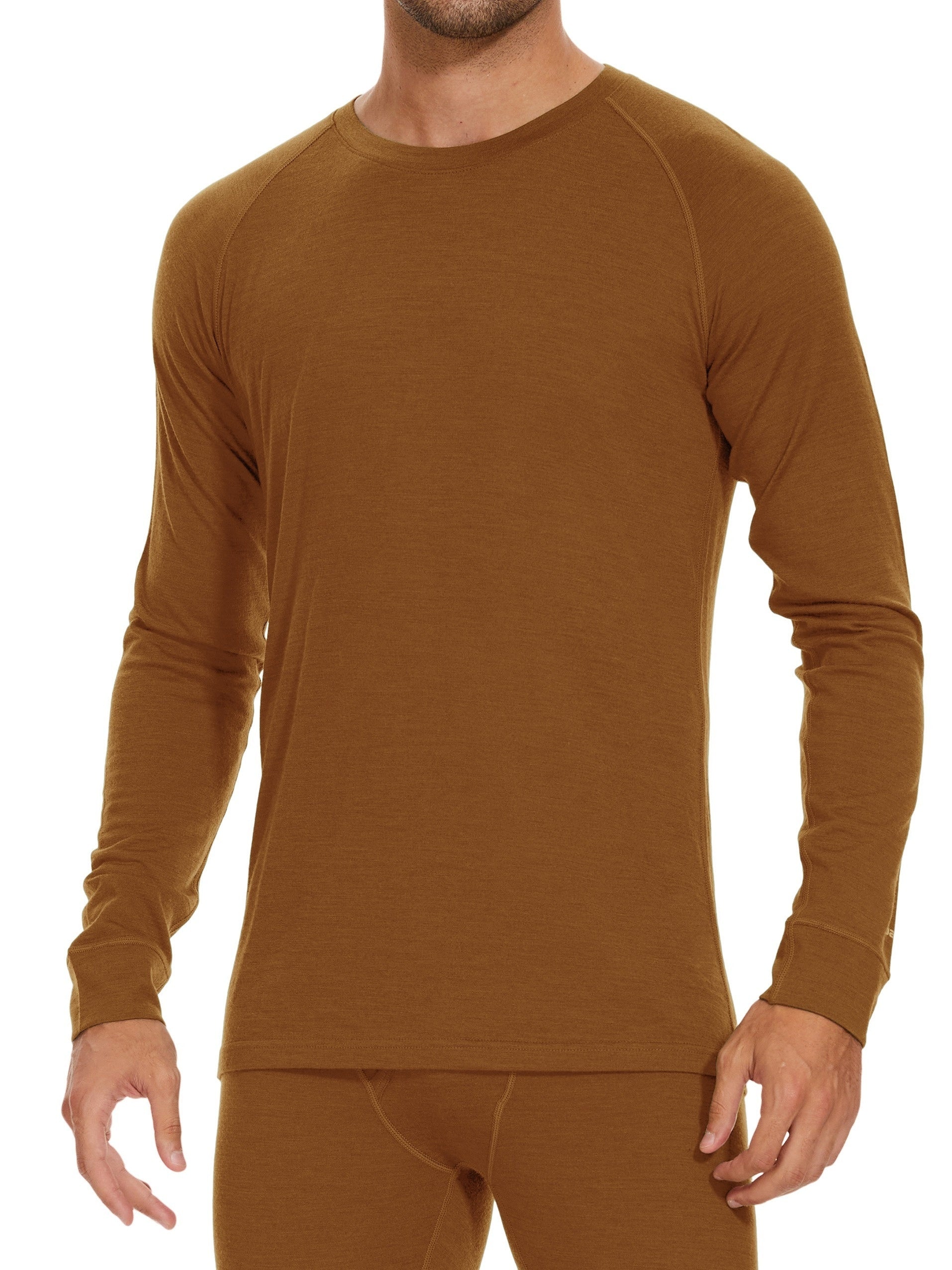 Men's 100% Merino Wool Base Layer Top – Lightweight, Warm, and Perfect for Winter Adventures - Cottonese.com