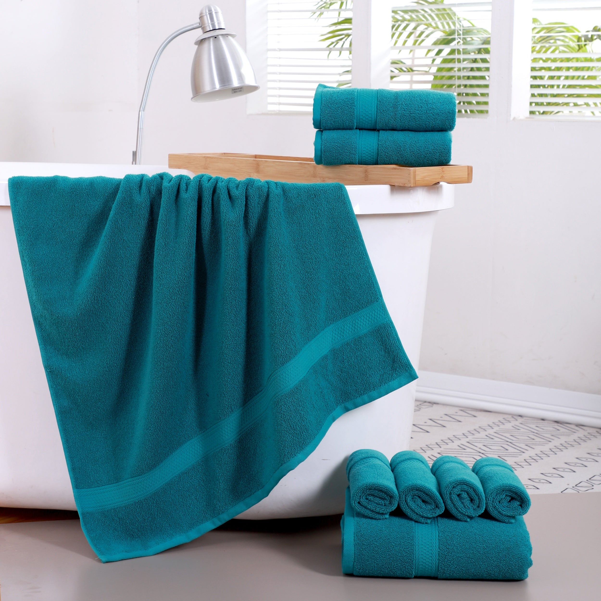 Luxury 100% Cotton 8-Piece Bath Towel Set - Cottonese.com