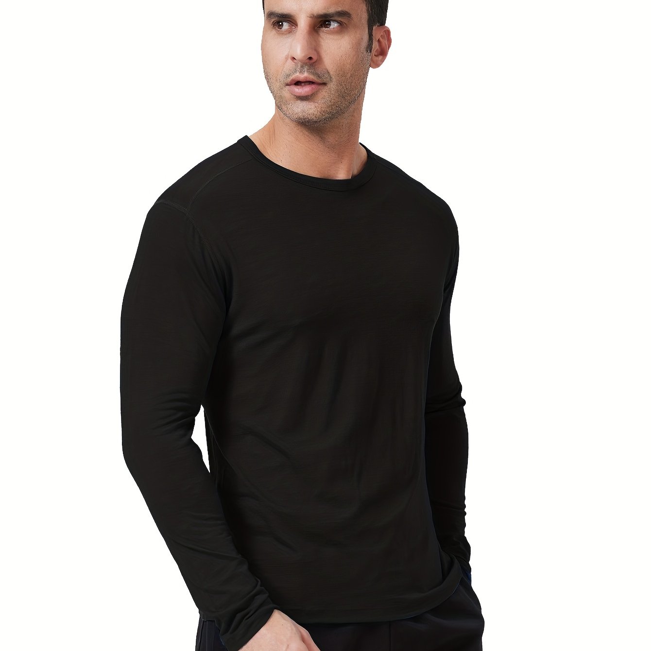 Men's 100% Merino Wool Long-Sleeve Thermal Under Shirt – The Ultimate Base Layer for Outdoor Adventures - Cottonese.com