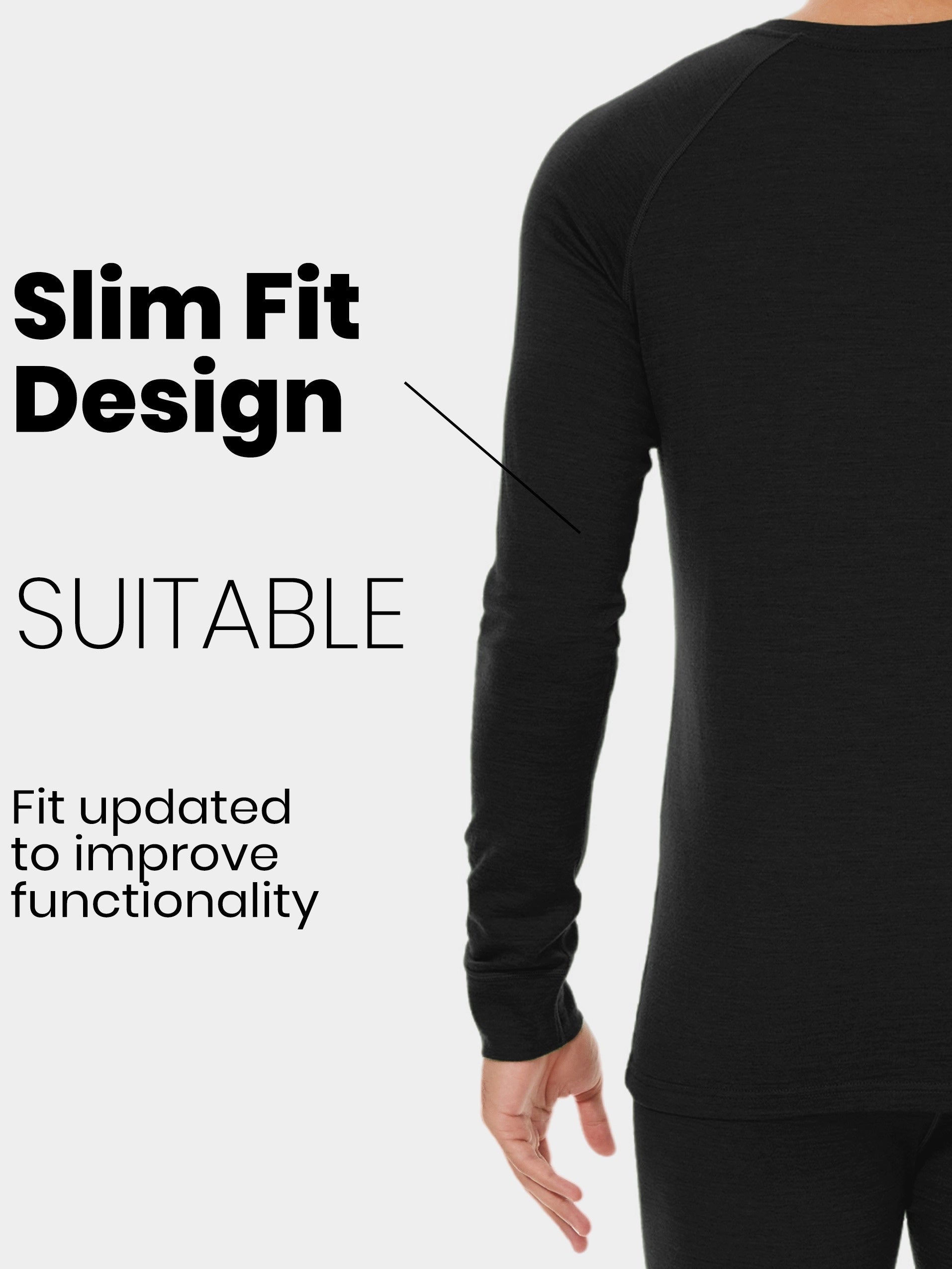 Men's 100% Merino Wool Base Layer Top – Lightweight, Warm, and Perfect for Winter Adventures - Cottonese.com