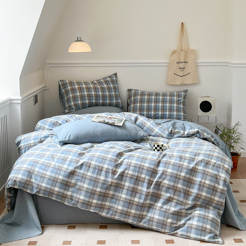 4-Piece Pure Cotton Bedding Set – Soft, Breathable, and Perfect for a Cozy Sleep - Cottonese.com