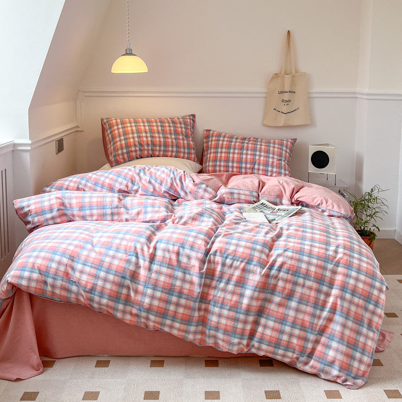 4-Piece Pure Cotton Bedding Set – Soft, Breathable, and Perfect for a Cozy Sleep - Cottonese.com