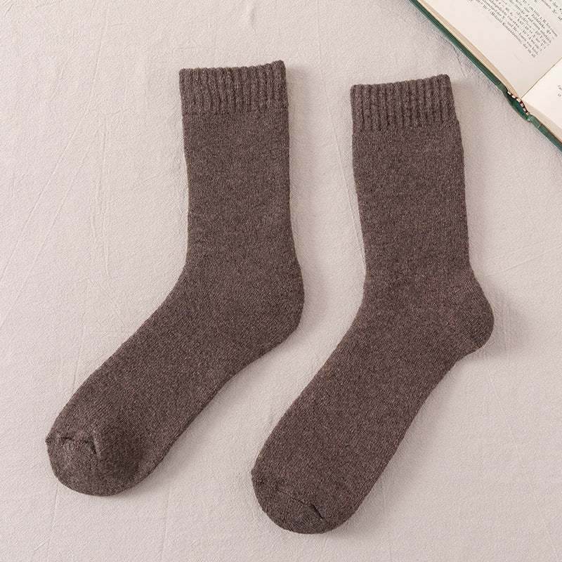 Winter Warm Wool Socks Men Thickened Fleece Lined - Cottonese.com