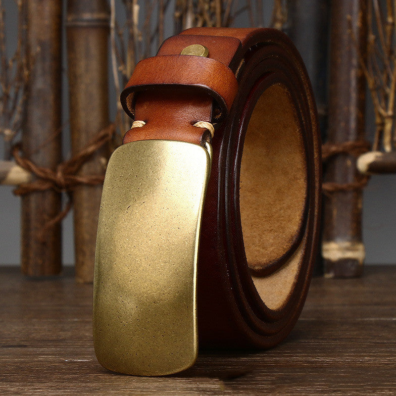 Step Up Your Style with the Wide and Thick Leather Belt for Men - Cottonese.com