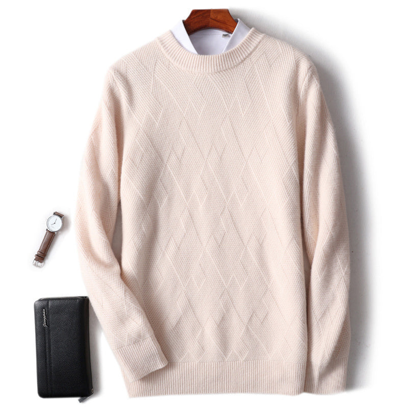 Men's Double-Strand Thick Pure Wool Sweater – Timeless Warmth, Modern Style - Cottonese.com