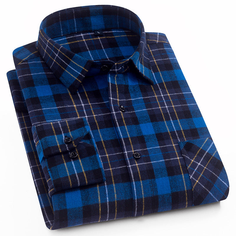 Upgrade Your Casual Wardrobe with the Cotton Brushed Plaid Shirt for Men - Cottonese.com