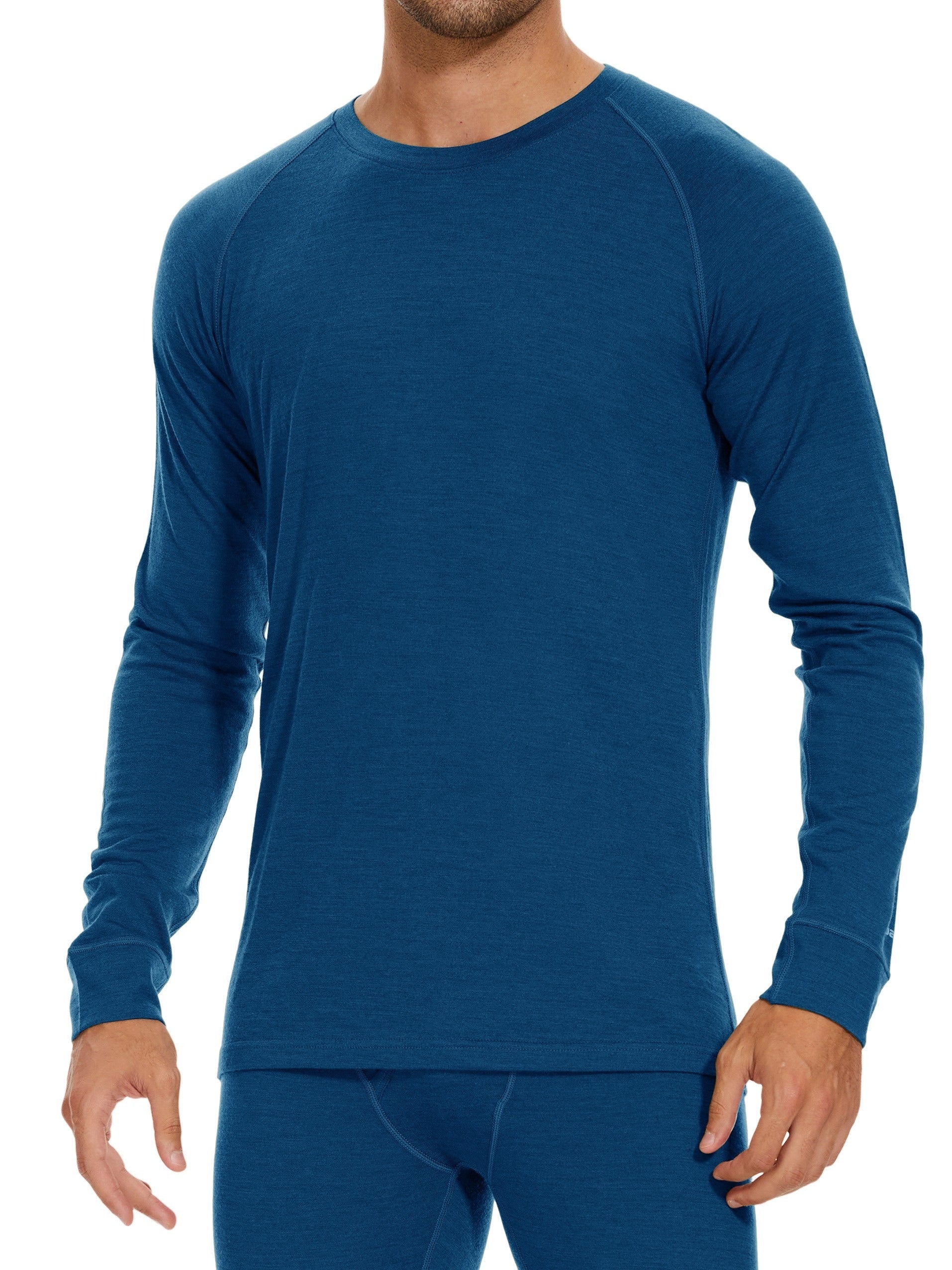 Men's 100% Merino Wool Base Layer Top – Lightweight, Warm, and Perfect for Winter Adventures - Cottonese.com