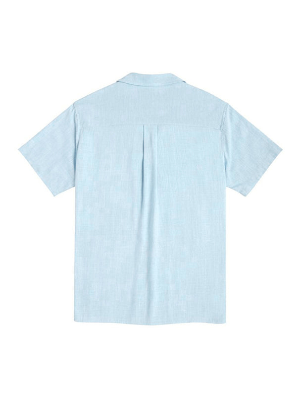 Men's Loose Casual Linen Shirt – Cuban Guayabera Short Sleeve Beach Shirt - Cottonese.com