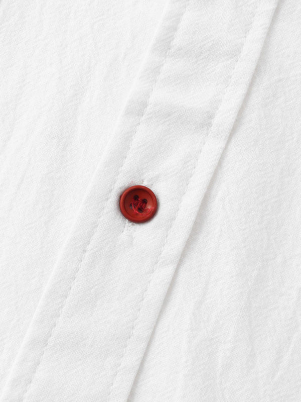 Men's Square Neck Casual Linen Shirt – Solid Color Half Sleeve Top - Cottonese.com